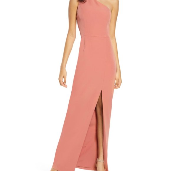 WAYF - The Lenore One Shoulder Column Dress - Picture 7 of 7